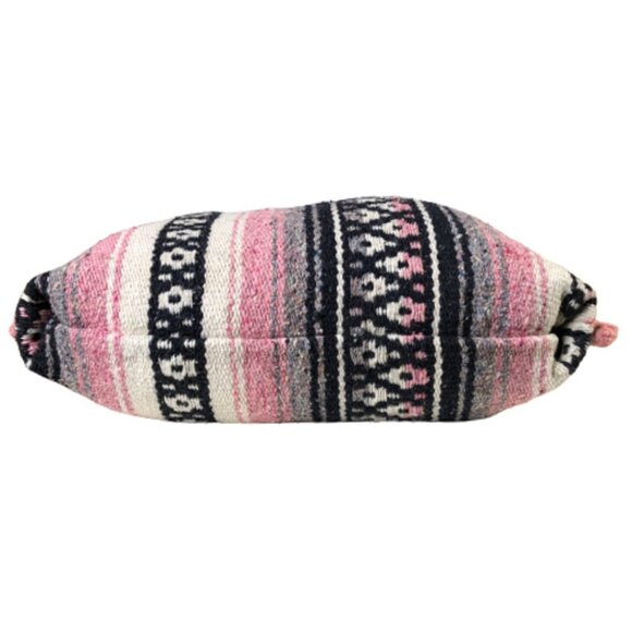 Oversized, large 'carpet' or tapestry style bag with pompoms - Picture 7 of 13